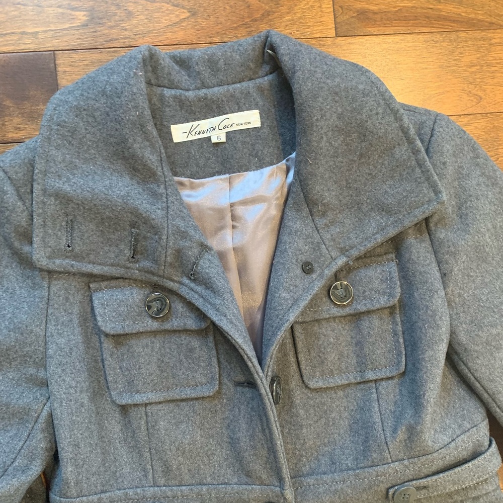 KENNETH COLE GRAT WOOL JACKET - Picture 4 of 4